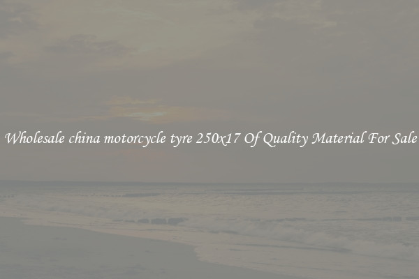 Wholesale china motorcycle tyre 250x17 Of Quality Material For Sale