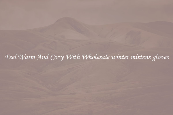 Feel Warm And Cozy With Wholesale winter mittens gloves