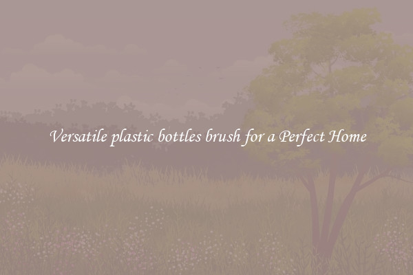 Versatile plastic bottles brush for a Perfect Home