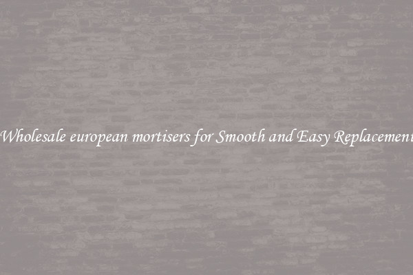 Wholesale european mortisers for Smooth and Easy Replacement