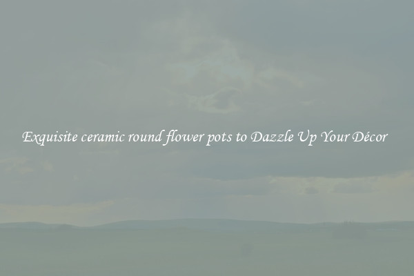 Exquisite ceramic round flower pots to Dazzle Up Your Décor  
