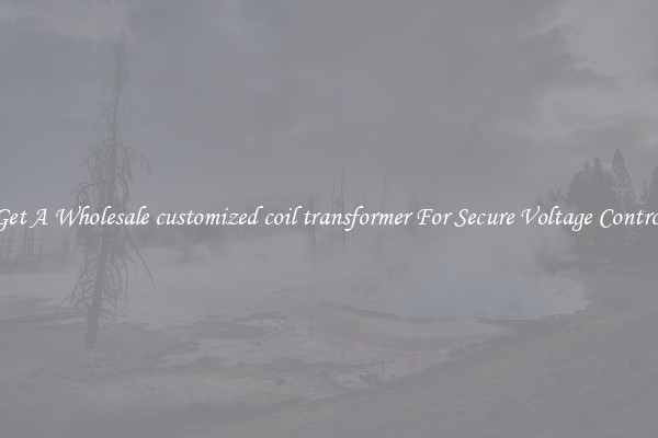 Get A Wholesale customized coil transformer For Secure Voltage Control
