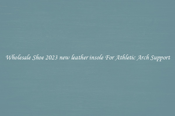 Wholesale Shoe 2023 new leather insole For Athletic Arch Support