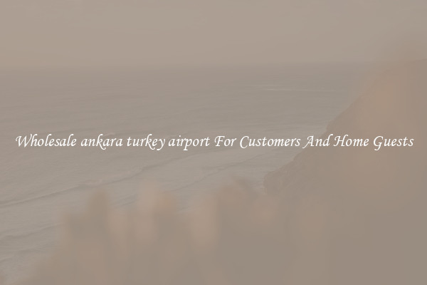 Wholesale ankara turkey airport For Customers And Home Guests