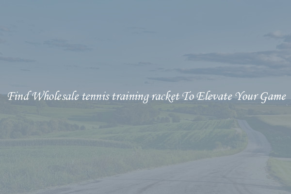 Find Wholesale tennis training racket To Elevate Your Game