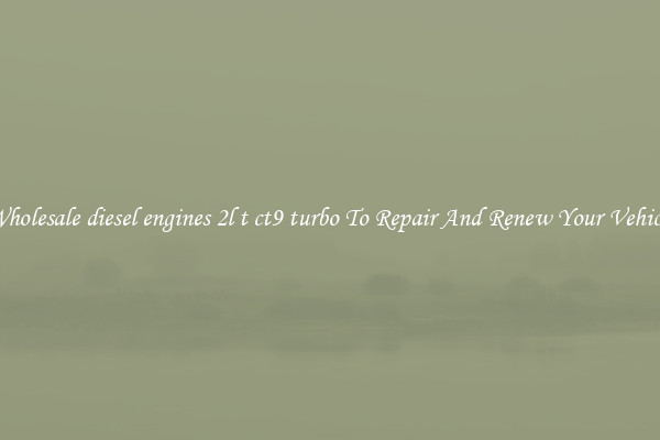 Wholesale diesel engines 2l t ct9 turbo To Repair And Renew Your Vehicle