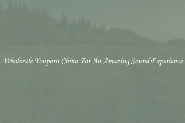 Wholesale Youporn China For An Amazing Sound Experience