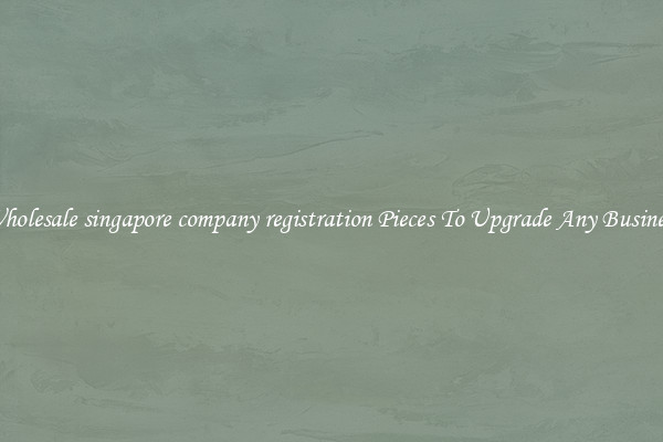 Wholesale singapore company registration Pieces To Upgrade Any Business