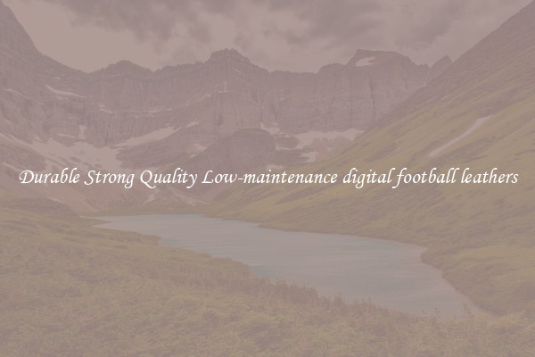 Durable Strong Quality Low-maintenance digital football leathers
