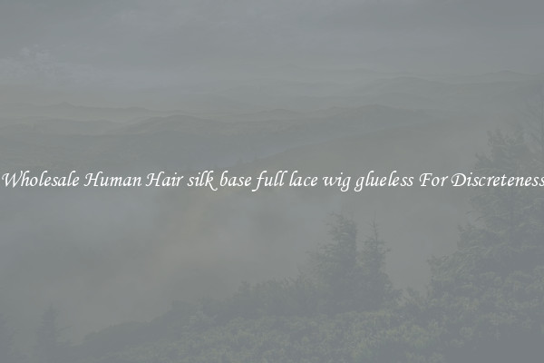 Wholesale Human Hair silk base full lace wig glueless For Discreteness
